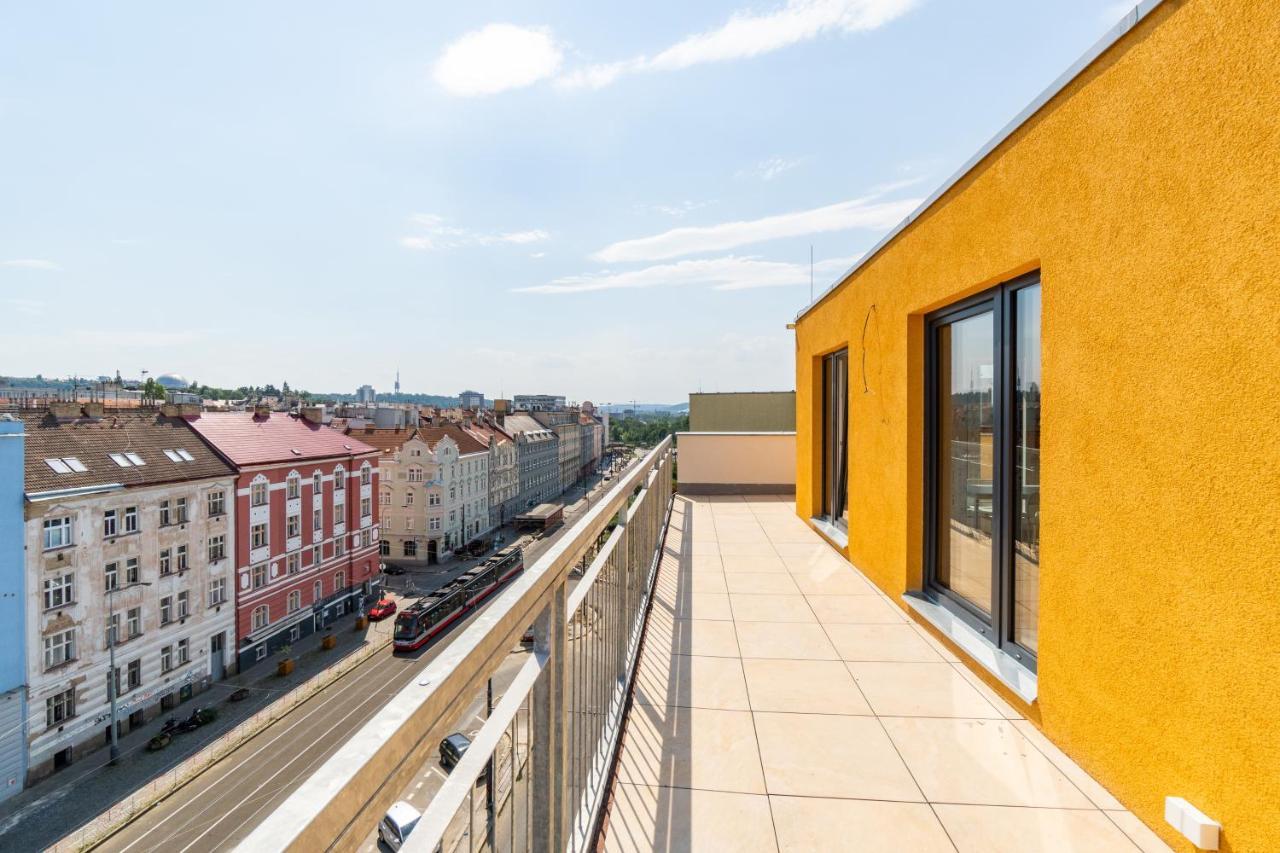 Penthouse # 81 With Panoramic City View In Elite Rezidence With Free Parking Prag Exterior foto